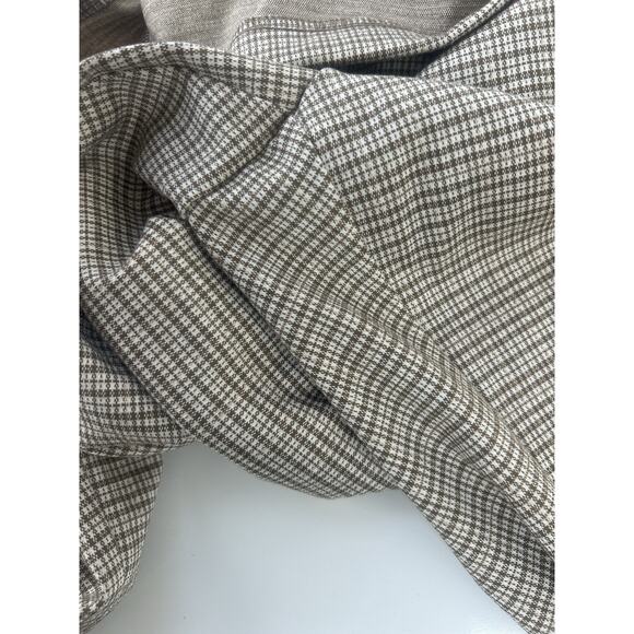 Croft & Barrow Womens Stretch Pull-On Straight Leg Pants Brown Neutral Plaid XL - Picture 4 of 11